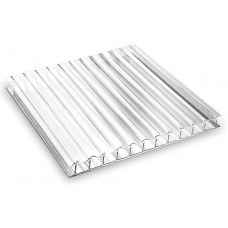 Сотовый поликарбонат TitanPlast T прозрачный 2100*6000*6 мм., 0,77 кг/м.кв.