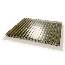 Сотовый поликарбонат TitanPlast T бронза 2100*6000*6 мм., 0,77 кг/м.кв.